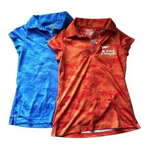 Garb Golf Polos Jr PGA - Girls Medium - Bundle of 2